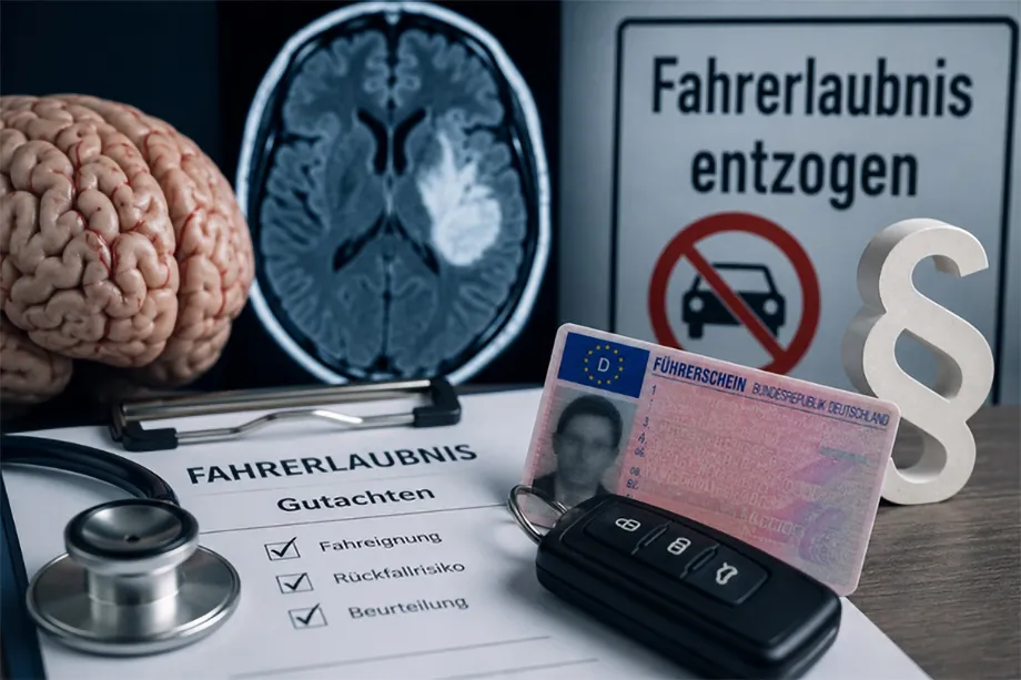 Alter Schlaganfall kann noch Jahre später zur Führerscheinentziehung führen