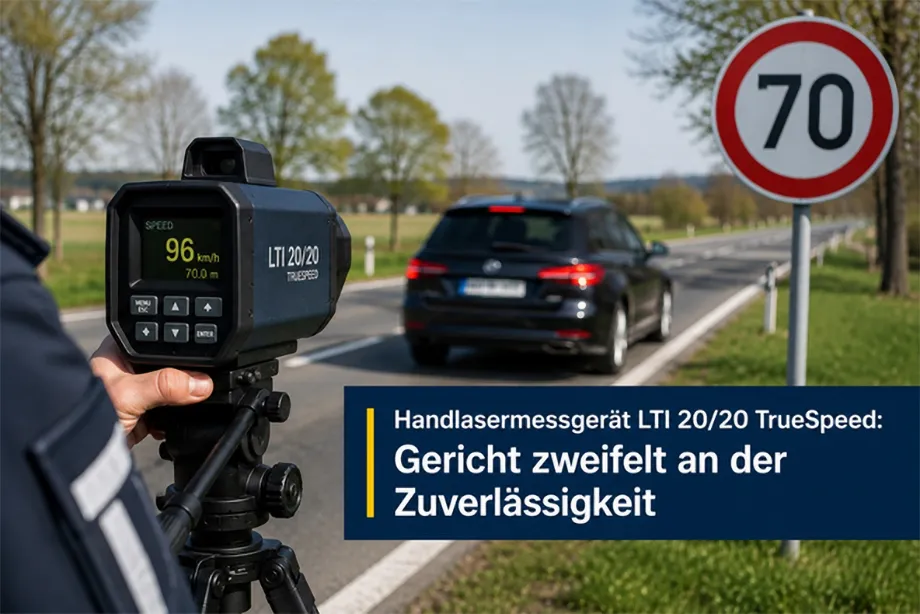Geschwindigkeitsmessung mit Handlaser